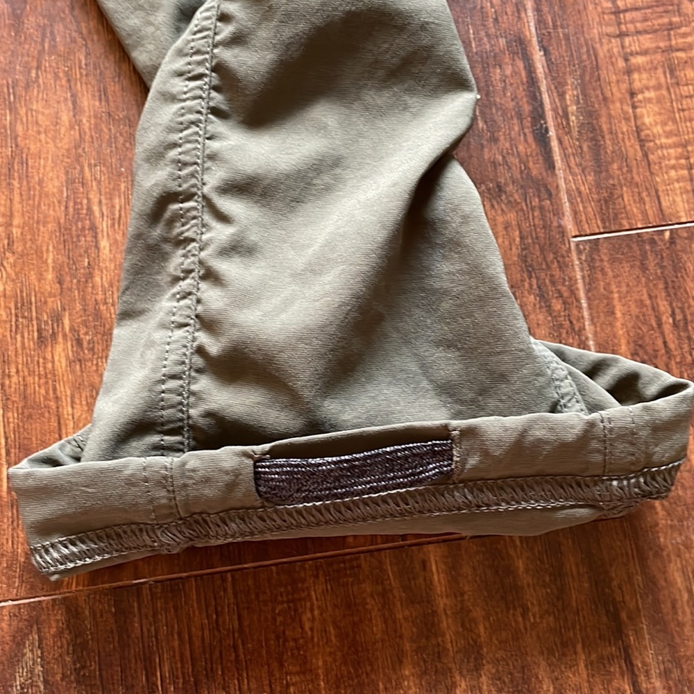 Prana Lightweight Quick Dry Adjustable Waist Ankles Pants Olive Green XL Joggers - Picture 8 of 11